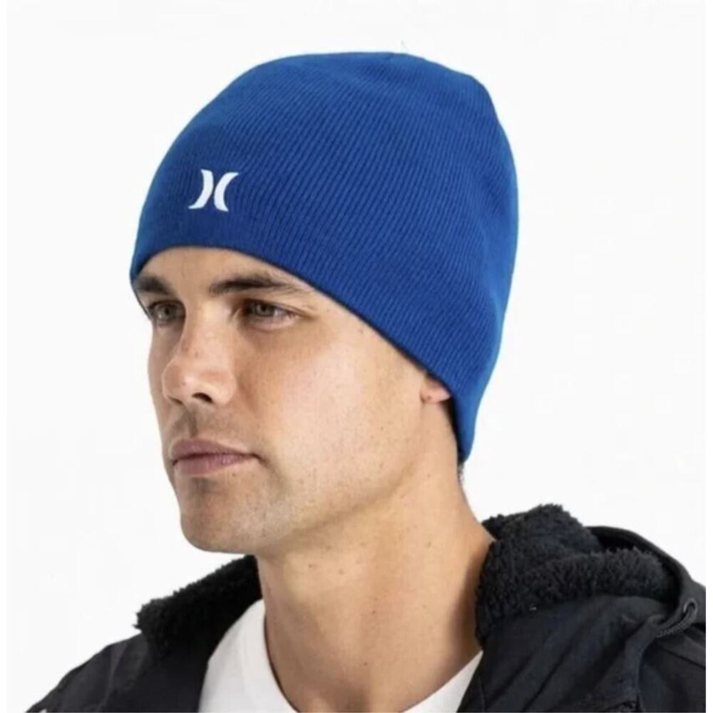 Hurley Men's Icon Staples Beanie‎ in Blue One Size MSRP $20 HICM0006